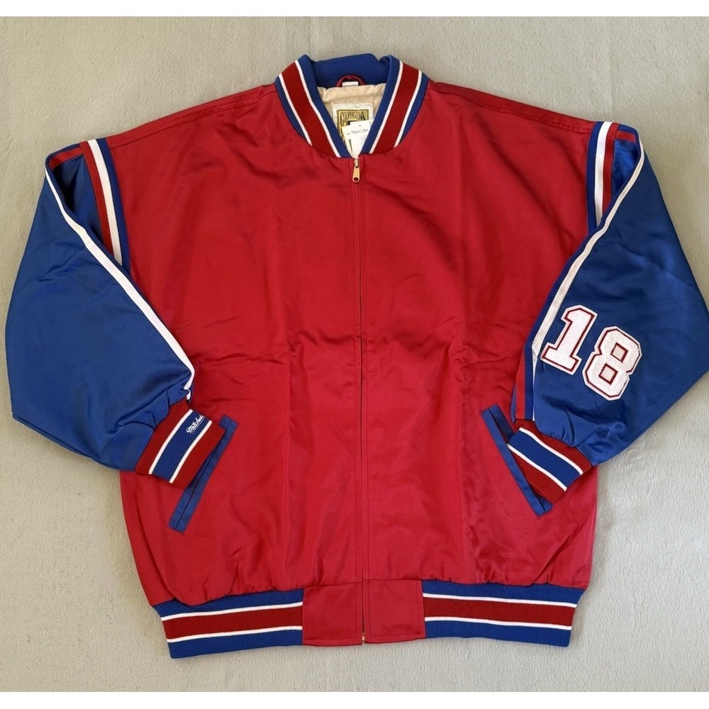 Mitchell & Ness Cincinnati Reds Satin Jacket 1938 NL Champions Sz 60 4XL  NWT